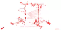 PEDALE pour Honda CBR 500 R ABS de 2014