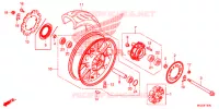ROUE ARRIERE pour Honda CBR 500 R ABS de 2014