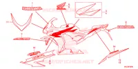 AUTOCOLLANTS (CBR500RD/RAD) (CBR500RE/RAE CH) pour Honda CBR 500 R de 2013