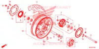 ROUE ARRIERE pour Honda CBR 500 R de 2013