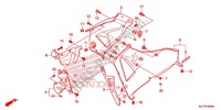 CARENAGES LATERAUX AVANT   SABOT (D.) pour Honda CBR 600 RR ABS HRC de 2014