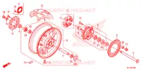 ROUE ARRIERE pour Honda CBR 600 RR ABS HRC de 2016