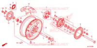 ROUE ARRIERE pour Honda CBR 600 RR REPSOL de 2013