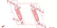 AMORTISSEUR ARRIERE pour Honda GL 125 Front Drum brake, Casted Wheels de 2003