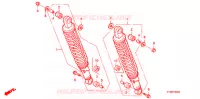 AMORTISSEUR ARRIERE pour Honda STORM 125 Front Disk brake de 2005