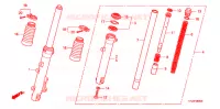 FOURCHE pour Honda GR 125 de 2010