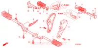 REPOSE PIED (CGR125SH8,A,B) pour Honda GR 125 de 2010