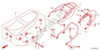 SELLE   CARENAGE ARRIERE (2) pour Honda CB1 125 RUEDAS FUNDIDAS de 2013