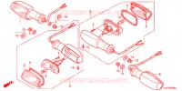 CLIGNOTANT pour Honda CB1 125 RUEDAS FUNDIDAS 4AG de 2013