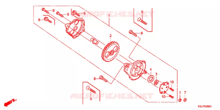 POMPE A HUILE Honda MOTO 100 CRF 2012  CRF100FC