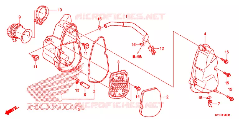 FILTRE A AIR Honda MOTO 110 CRF 2013  CRF110FD