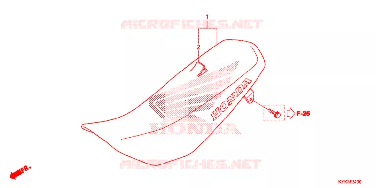 SELLE Honda MOTO 110 CRF 2013  CRF110FD