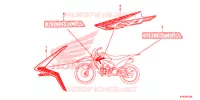 AUTOCOLLANTS pour Honda CRF 110 de 2015