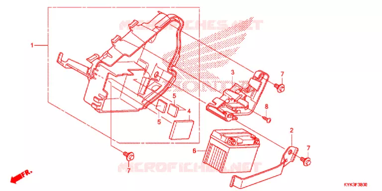 BATTERIE Honda MOTO 110 CRF 2016  CRF110FE