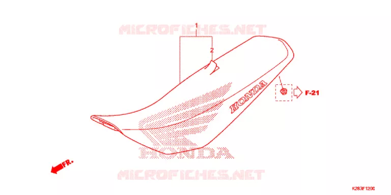 SELLE Honda MOTO 125 CRF 2015  CRF125FBE