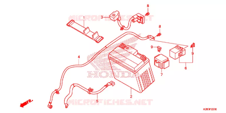 BATTERIE Honda MOTO 125 CRF 2014  CRF125FE