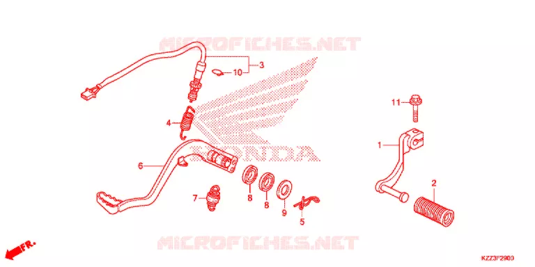 PEDALE Honda MOTO 250 CRF 2014  CRF250LD