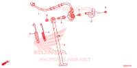 BEQUILLE pour Honda CRF 250 L RED de 2014