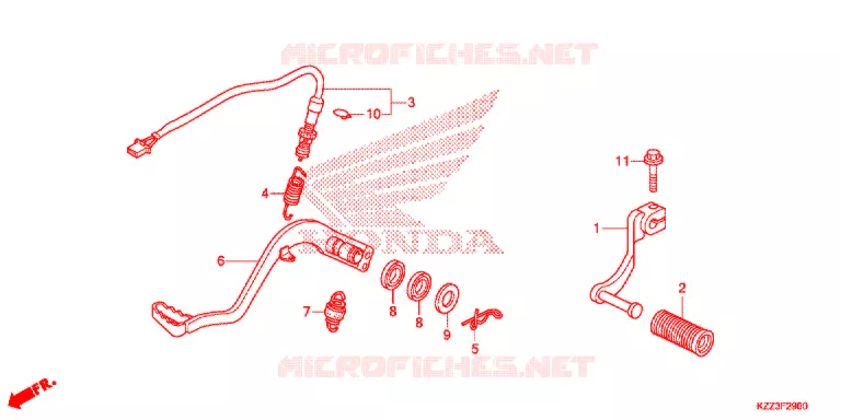 PEDALE Honda MOTO 250 CRF 2014  CRF250LE