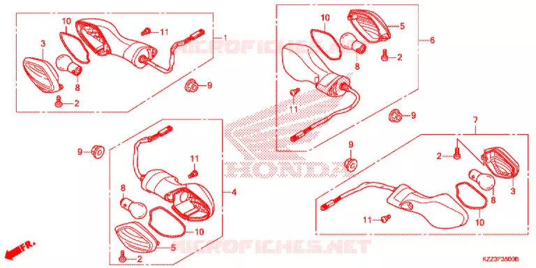 CLIGNOTANT Honda MOTO 250 CRF 2014  CRF250ME