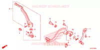 PEDALE   KICK pour Honda CRF 250 X de 2013