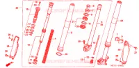 FOURCHE pour Honda CRF 450 X de 2013