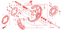 ROUE ARRIERE pour Honda CRF 450 X de 2013
