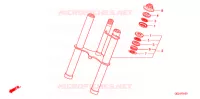 FOURCHE pour Honda CRF 50 de 2006