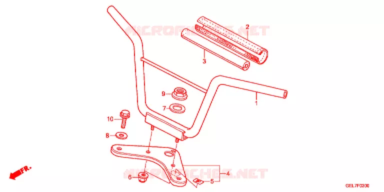 GUIDON - TE DE FOURCHE Honda MOTO 50 CRF 2013  CRF50FC
