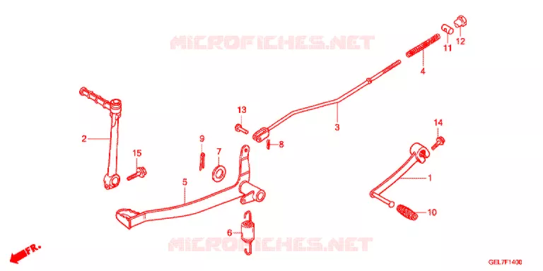 PEDALE DE FREIN - KICK Honda MOTO 50 CRF 2012  CRF50FC