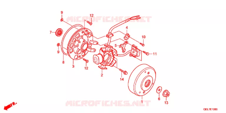ALTERNATEUR Honda MOTO 50 CRF 2013  CRF50FD