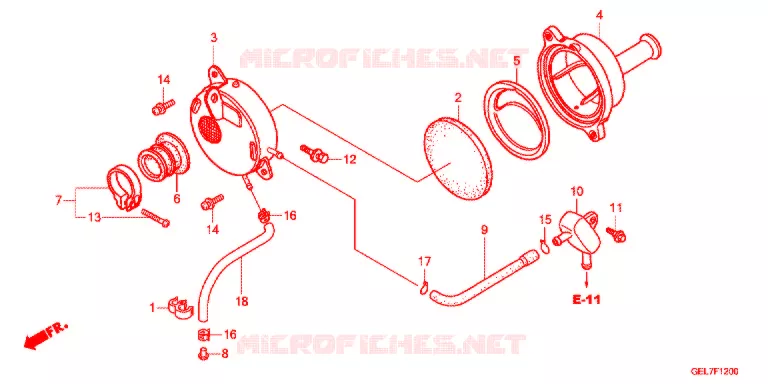 FILTRE A AIR Honda MOTO 50 CRF 2013  CRF50FD