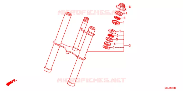 FOURCHE Honda MOTO 50 CRF 2014  CRF50FE
