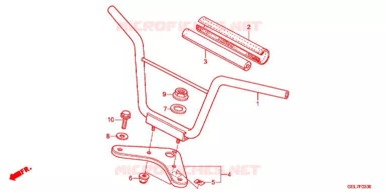 GUIDON - TE DE FOURCHE Honda MOTO 50 CRF 2016  CRF50FE