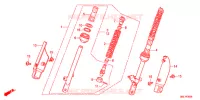 AMORTISSEUR AVANT pour Honda CRF 50 de 2014