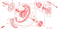 ROUE ARRIERE (FS125/M) pour Honda FS 125 SONIC de 2003