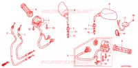 COMMODO   CABLE   RETROVISEUR pour Honda SILVER WING 600 de 2011