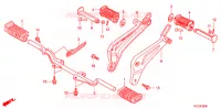 REPOSE PIED (GLH1251SH/2SH/3SH) pour Honda STORM 125 DISCO DELANTERO de 2011