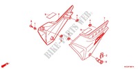 COUVERCLES LATERAUX (GLH125SH) pour Honda STORM 125 DISCO DELANTERO 2AG de 2012