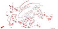 GARDE BOUE AVANT pour Honda STORM 125 DISCO DELANTERO de 2012