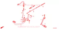 PEDALE (GLH125SH) pour Honda STORM 125 DISCO DELANTERO de 2012