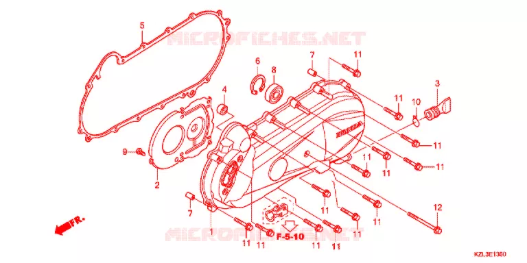 COUVERCLE GAUCHE Honda SCOOTER 110 VISION 2015  NSC110MPDE