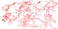 FEU ARRIERE pour Honda INTEGRA 700 NOIR MAT de 2013