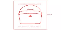 SAC INTERIEUR DE TOP CASE pour Honda INTEGRA 700 de 2013
