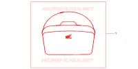 SAC INTERIEUR DE TOP CASE pour Honda INTEGRA 700 WHITE de 2013