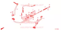 PEDALE   KICK pour Honda WING GO 100 Front disk de 2014