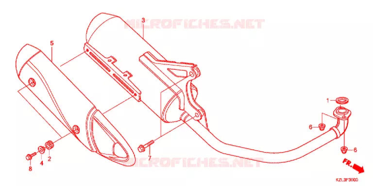 SILENCIEUX D'ECHAPPEMENT Honda SCOOTER 110 VISION 2013  NSC110E