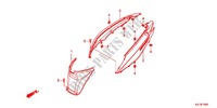 CARENAGE ARRIERE pour Honda VISION 110 de 2011