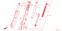 FOURCHE pour Honda VISION 110 de 2012