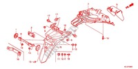 GARDE BOUE ARRIERE pour Honda VISION 110 de 2012